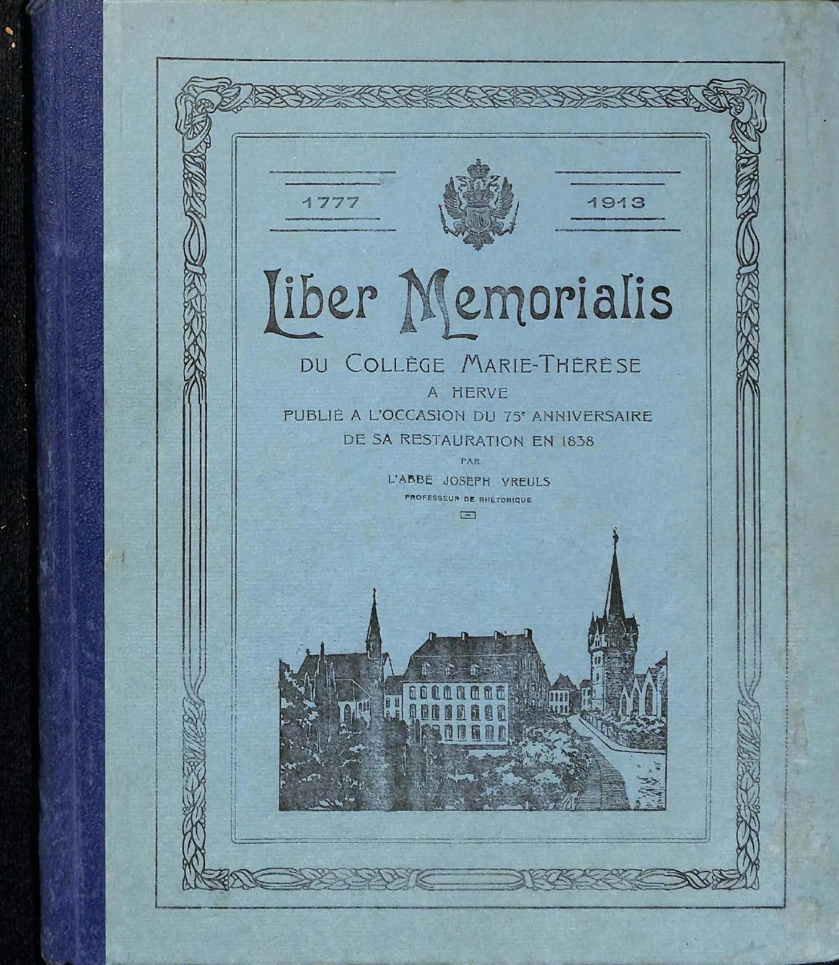 Liber Memorialis 1777 - 1913 - Joseph Vreuls - Flipbook by Alain ...
